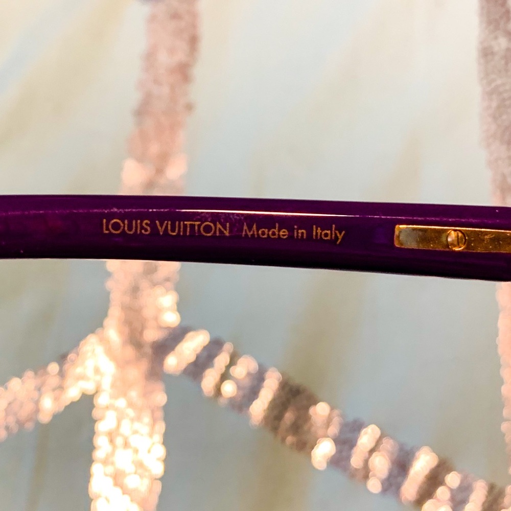 Louis Vuitton Purple & Gold Sunglasses - Picture 6 of 8